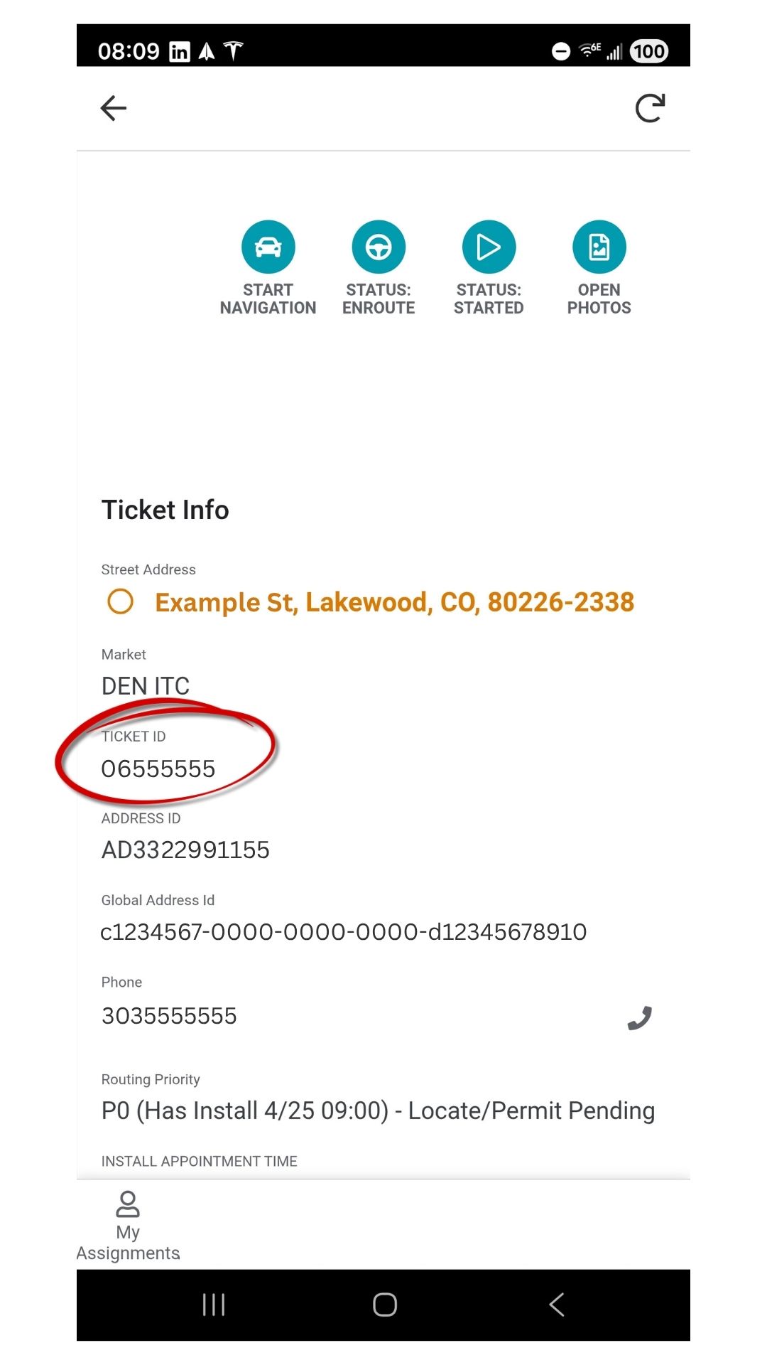 AppSheet Ticket ID
